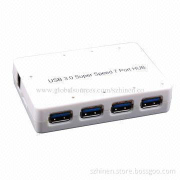 USB3.0 Hub with 7 Ports, Supports Connecting Seven USB Devices Simultaneously